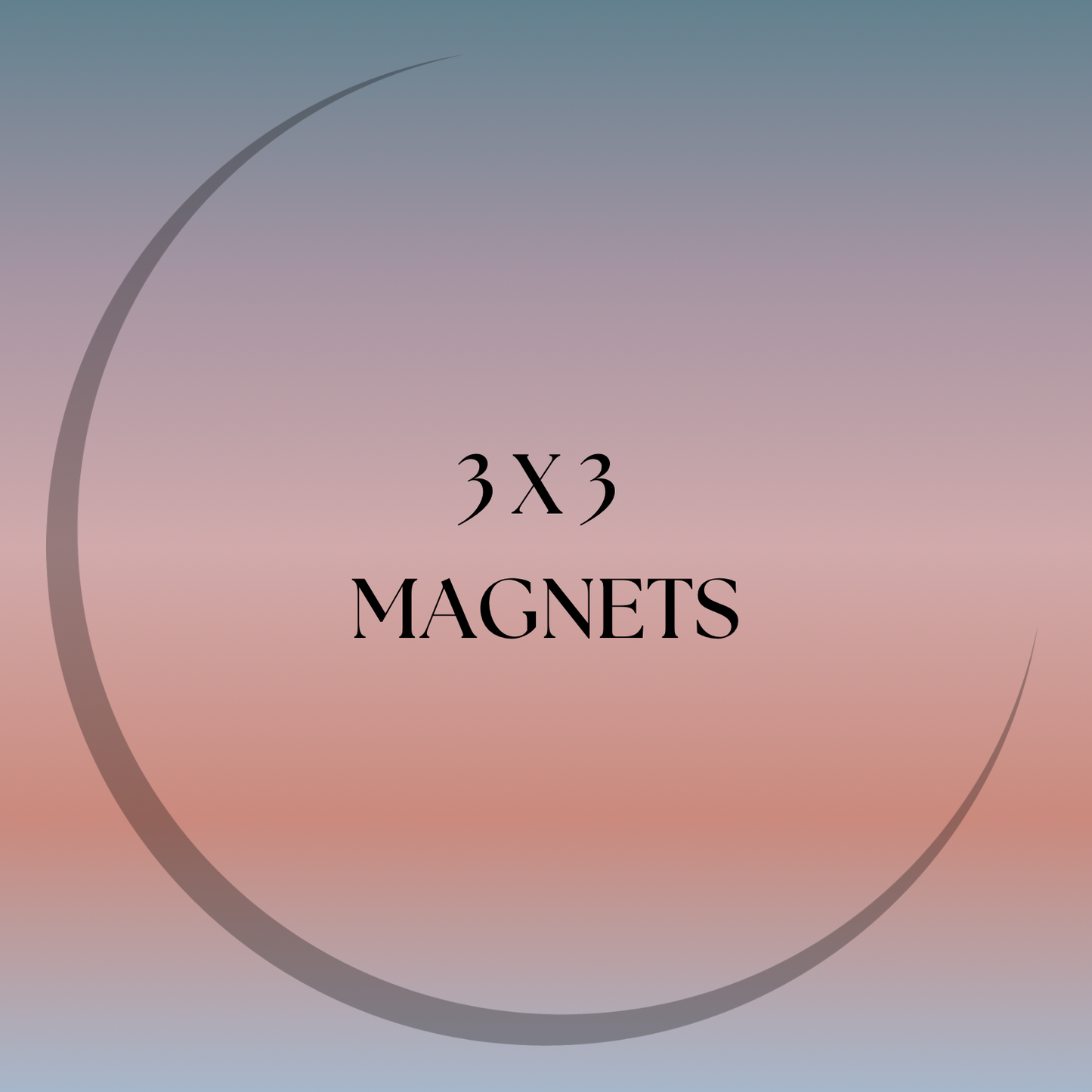 3" x 3" vinyl magnets